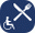 Ristorante accessibile ai disabili.: Ristorante accessibile ai disabili nell'edificio.